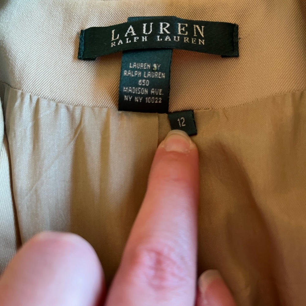 Ralph Lauren Beige/Khaki Colored Blazer - Picture 6 of 9